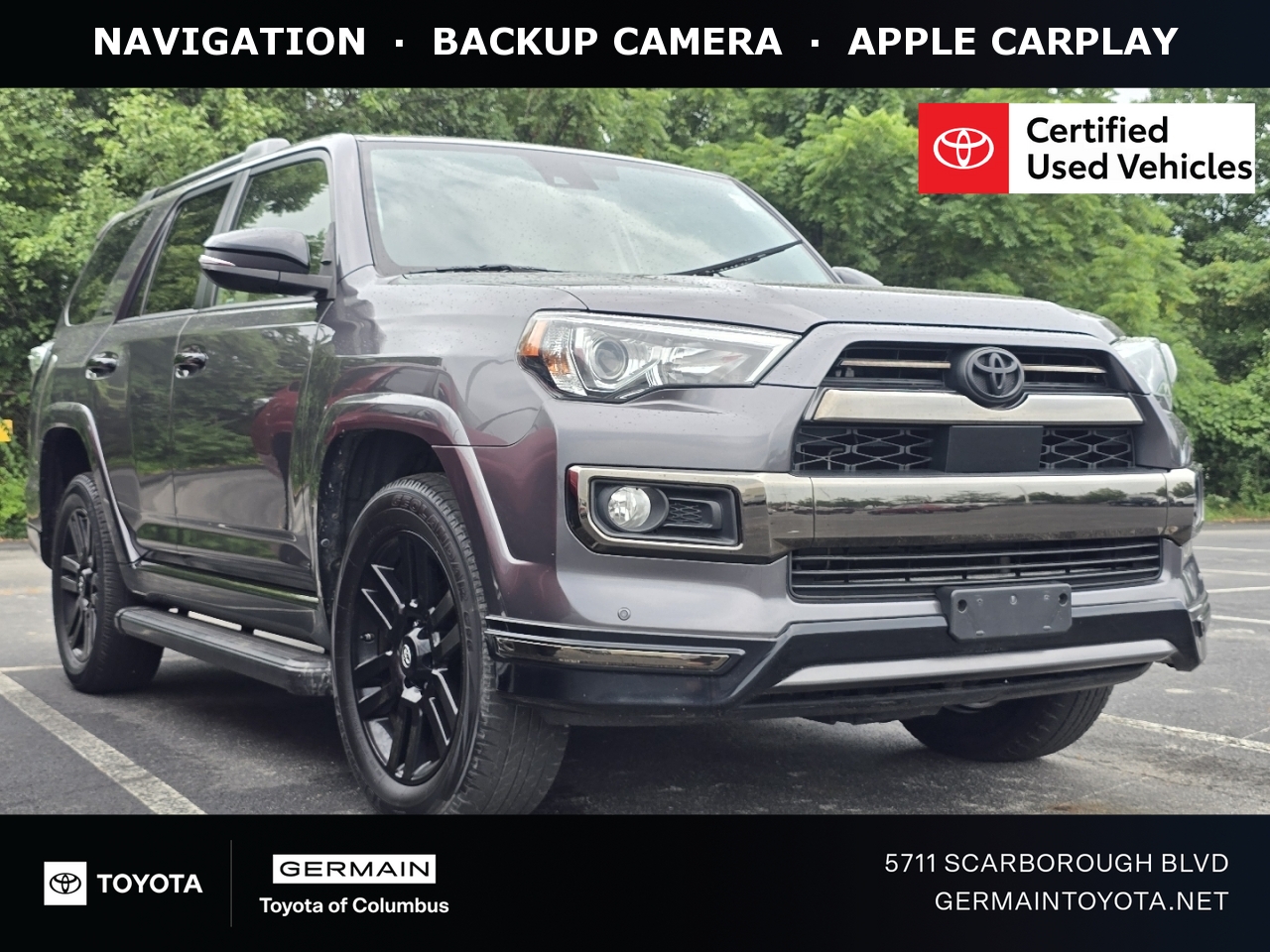 Magnetic Gray Metallic 2020 Toyota 4Runner SUV / Crossover All-Wheel Drive 5-Speed Automatic Overdrive
