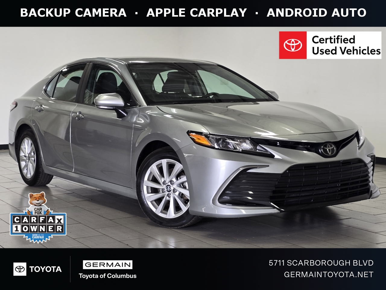 Celestial Silver Metallic 2023 Toyota Camry LE FWD Sedan Front-Wheel Drive 8-Speed Automatic