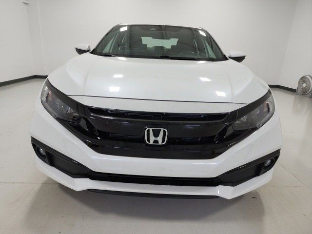 Used, 2021 Honda Civic Sedan Sport CVT, White, ME001070-3