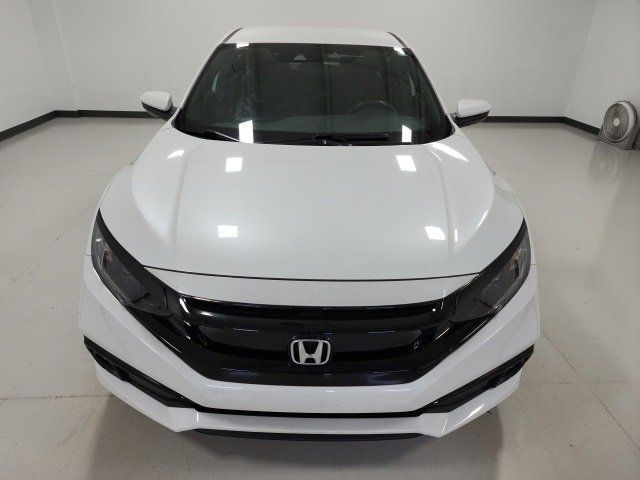 Used, 2021 Honda Civic Sedan Sport CVT, White, ME001070-4
