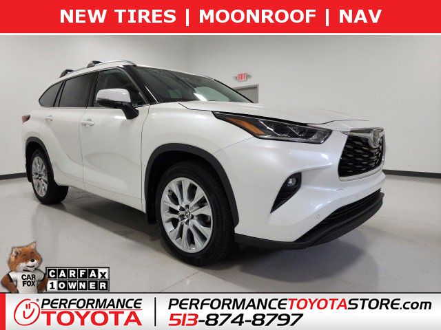 Used, 2021 Toyota Highlander Limited AWD, White, MS529798A-1