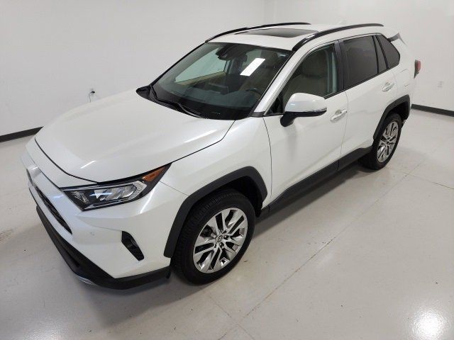 Used, 2021 Toyota RAV4 Limited FWD, White, MW136438-6