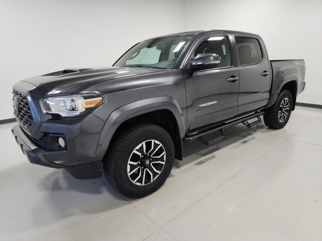 Certified, 2021 Toyota Tacoma 4WD TRD Sport Double Cab 5' Bed V6 AT, Gray, MM402961A-6