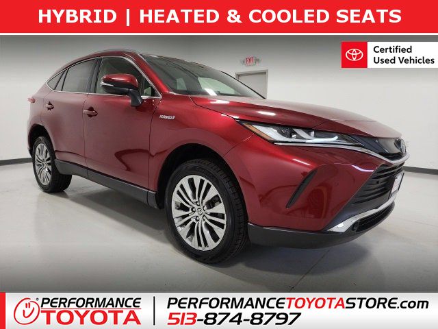 Certified, 2021 Toyota Venza XLE AWD, Red, MJ019238-1