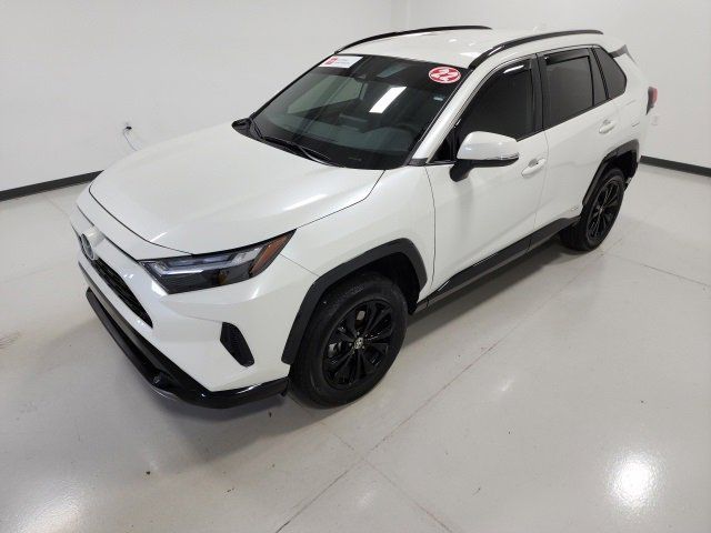 Used, 2022 Toyota RAV4 Hybrid SE AWD, White, NU068627-6