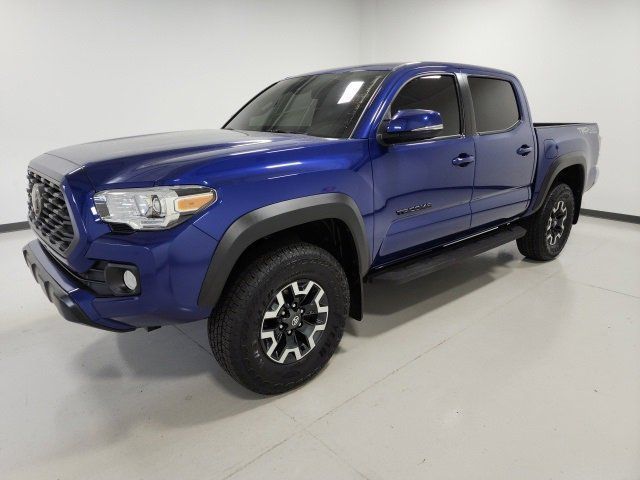 Certified, 2022 Toyota Tacoma 4WD TRD Off Road Double Cab 5' Bed V6 AT, Blue, NM497812A-6