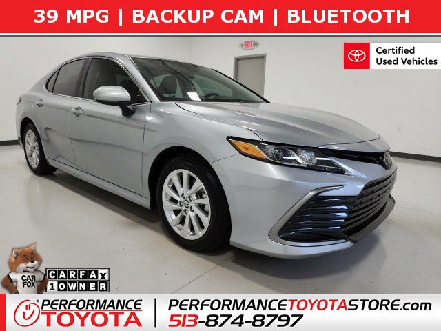 Certified, 2023 Toyota Camry LE Auto, Silver, PU153779-1