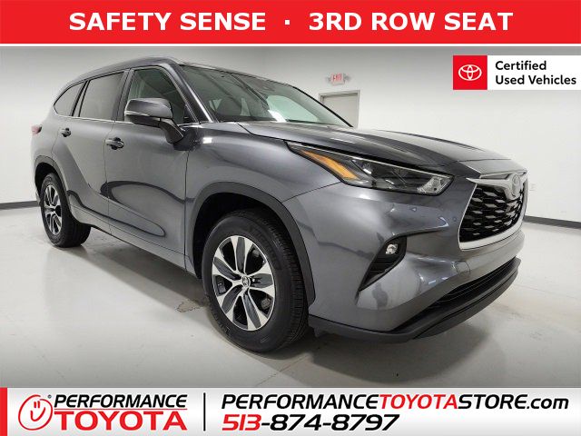Certified, 2023 Toyota Highlander XLE FWD, Gray, PS040325-1