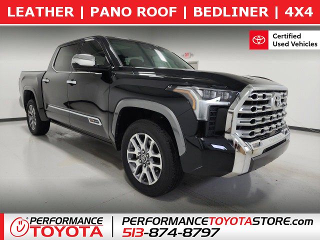 Certified, 2023 Toyota Tundra 4WD 1794 Edition CrewMax 5.5' Bed, Black, PX109564A-1