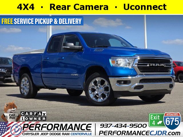 Used, 2021 Ram 1500 Big Horn, Blue, MN538832A