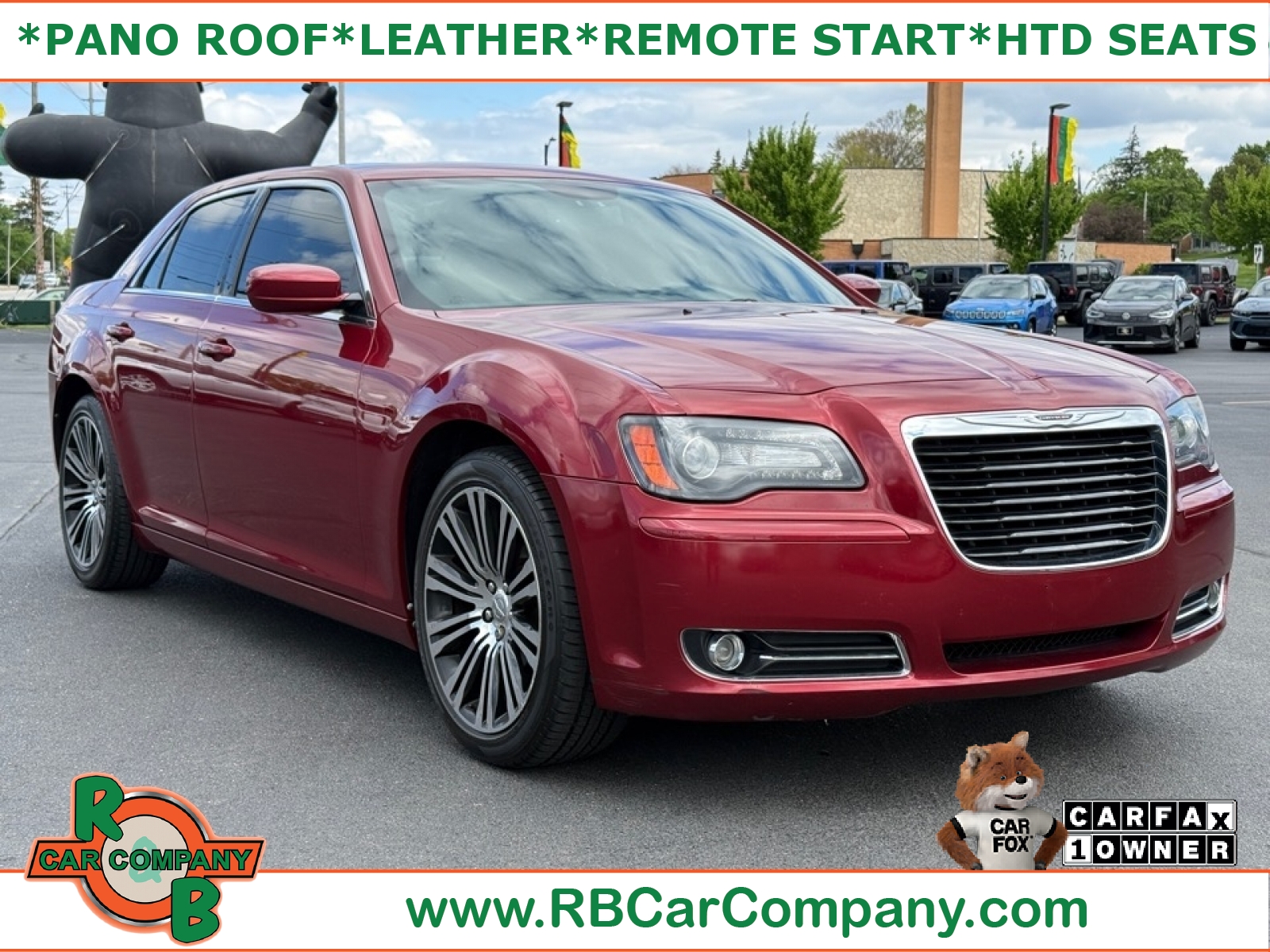 Red 2014 Chrysler 300 S RWD Sedan Rear-Wheel Drive 8-Speed Automatic