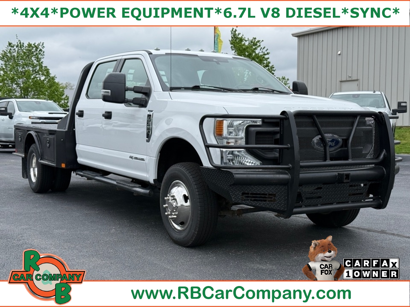White 2020 Ford F-350 Super Duty Chassis XL Crew Cab DRW 4WD Pickup Truck Four-Wheel Drive Automatic
