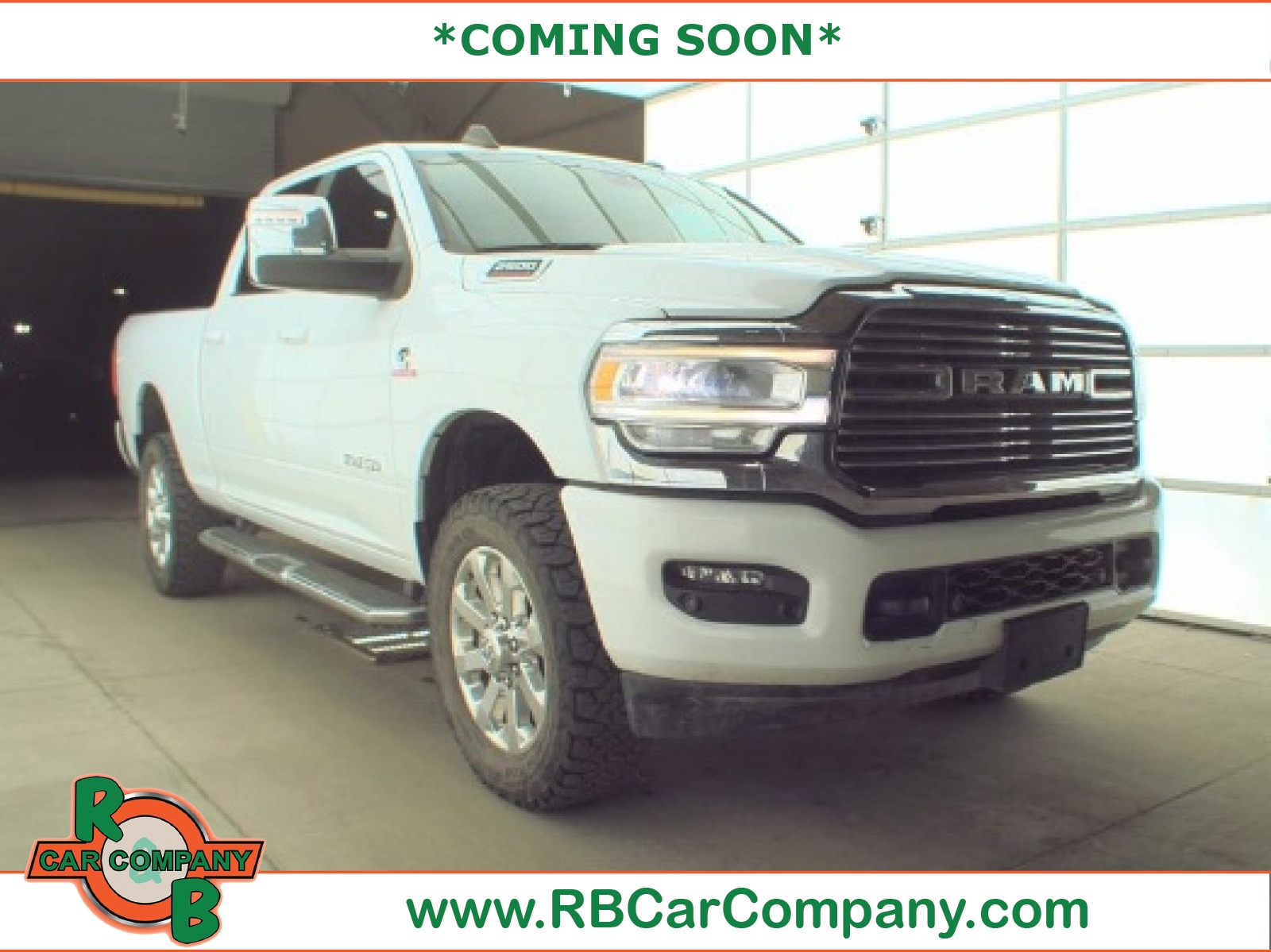 Bright White Clearcoat 2023 RAM 2500 Laramie Crew Cab 4WD Pickup Truck Four-Wheel Drive Automatic