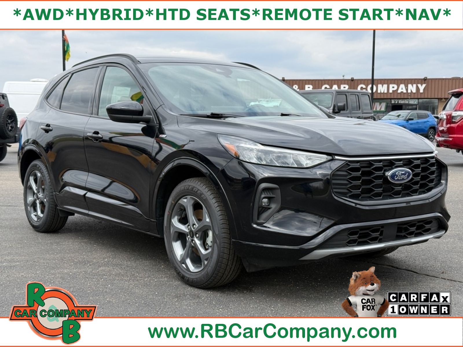 Black 2024 Ford Escape Hybrid ST-Line Select AWD SUV / Crossover All-Wheel Drive Automatic