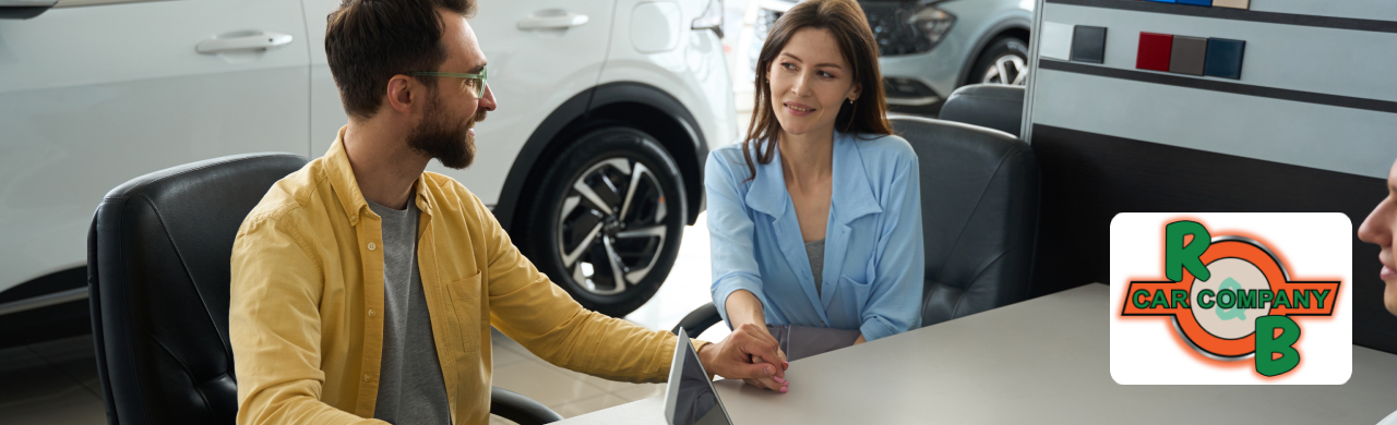 Customer exploring affordable pre-owned vehicles at R&B Car Company.