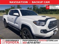 Certified, 2017 Toyota Tacoma TRD Sport Double Cab 5' Bed V6 4x4 AT, White, HM081943A-1