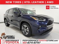 Certified, 2021 Toyota Highlander XLE AWD, Blue, MS118163-1