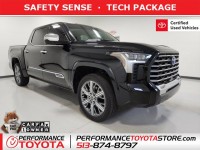 Certified, 2024 Toyota Tundra 4WD Capstone Hybrid CrewMax 5.5' Bed, Black, RX043798-1