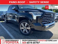 Certified, 2024 Toyota Tundra 4WD Capstone Hybrid CrewMax 5.5' Bed, Black, RX043798-1