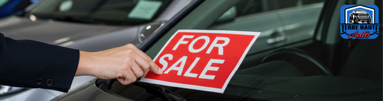 A variety of used sedans and SUVs lined up at Terre Haute Auto in Terre Haute, IN