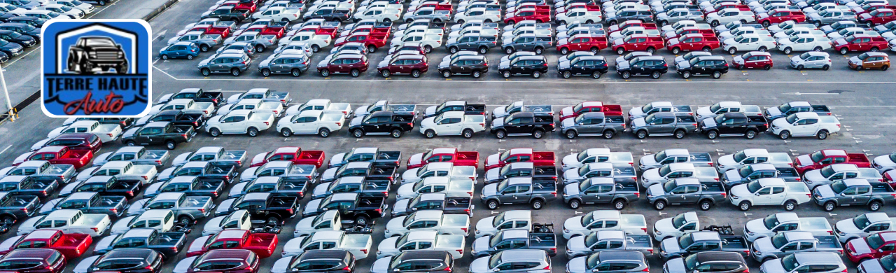 Used cars for sale on the lot at Terre Haute Auto in Terre Haute, Indiana