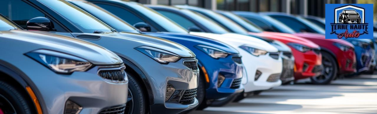 Wide selection of used cars, including SUVs and trucks, at Terre Haute Auto dealership in Terre Haute, Indiana