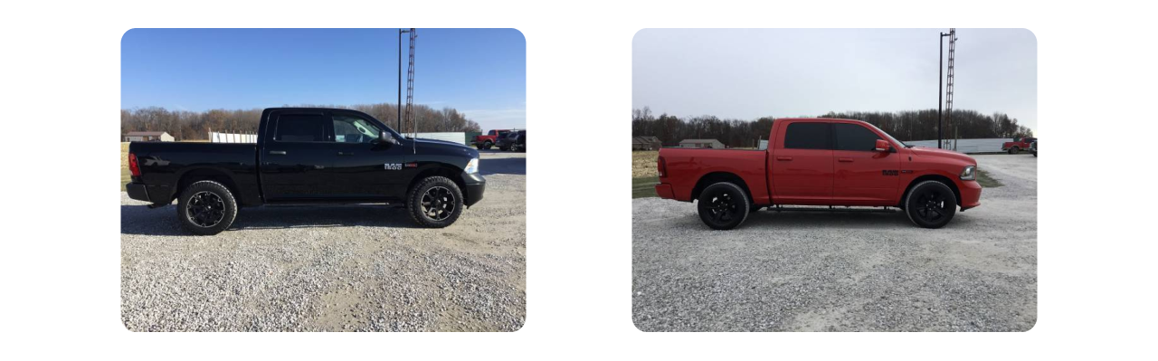 A diverse lineup of used trucks for sale at Terre Haute Auto near Terre Haute, IN.