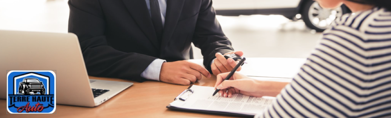 Wide selection of used cars for sale displayed on the Terre Haute Auto lot in Terre Haute, IN.