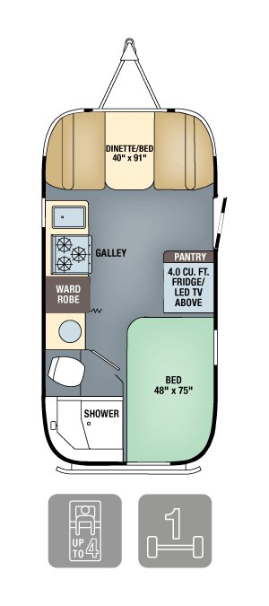 Airstream Interanational Serenity 19 Floor Plan
