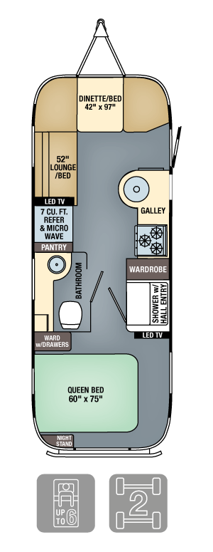Airstream Interanational Serenity 25 Floor Plan