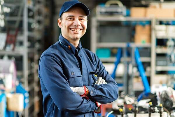 Service Tech Smiling