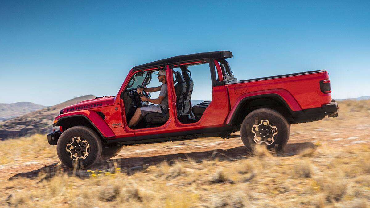 2020 Jeep Gladiator with doors off