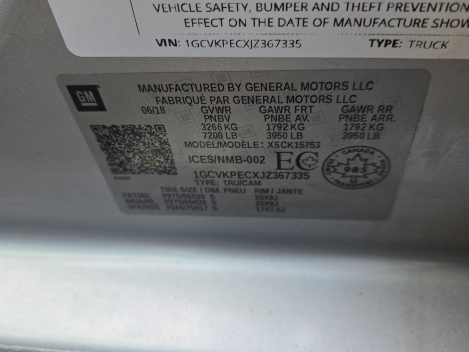 2018 Chevrolet Silverado 1500 Custom, 39901, Photo