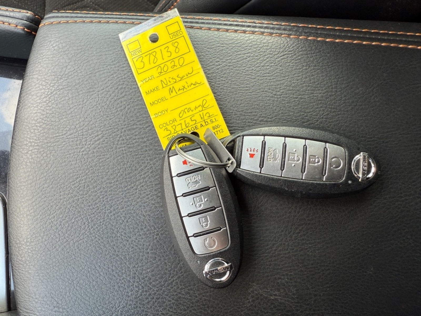 2020 Nissan Maxima SR Xtronic CVT, 38765, Photo