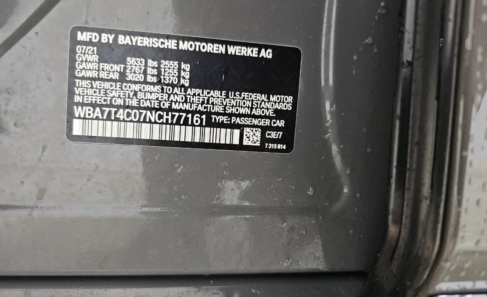 2022 BMW 740 i xDrive, 39709, Photo