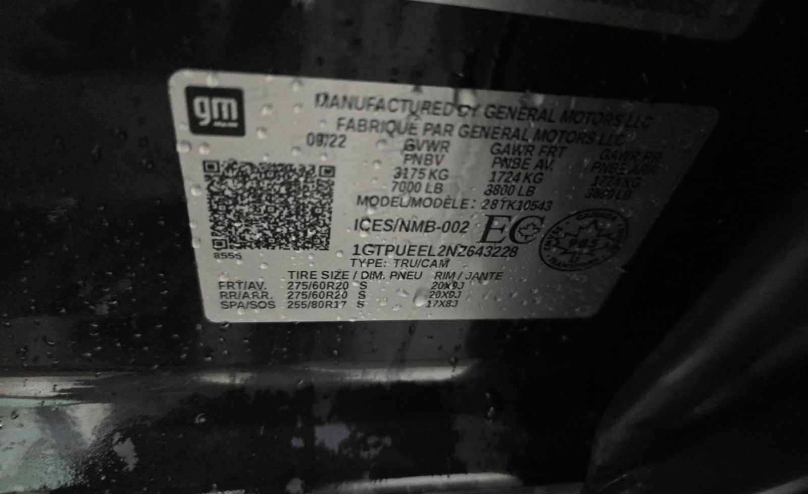 2022 GMC Sierra 1500 AT4, 39808, Photo