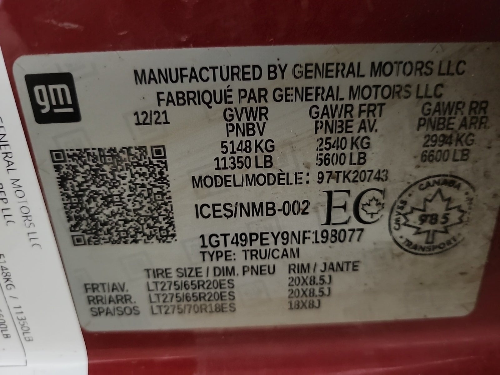 2022 GMC Sierra 2500HD AT4, 39898, Photo