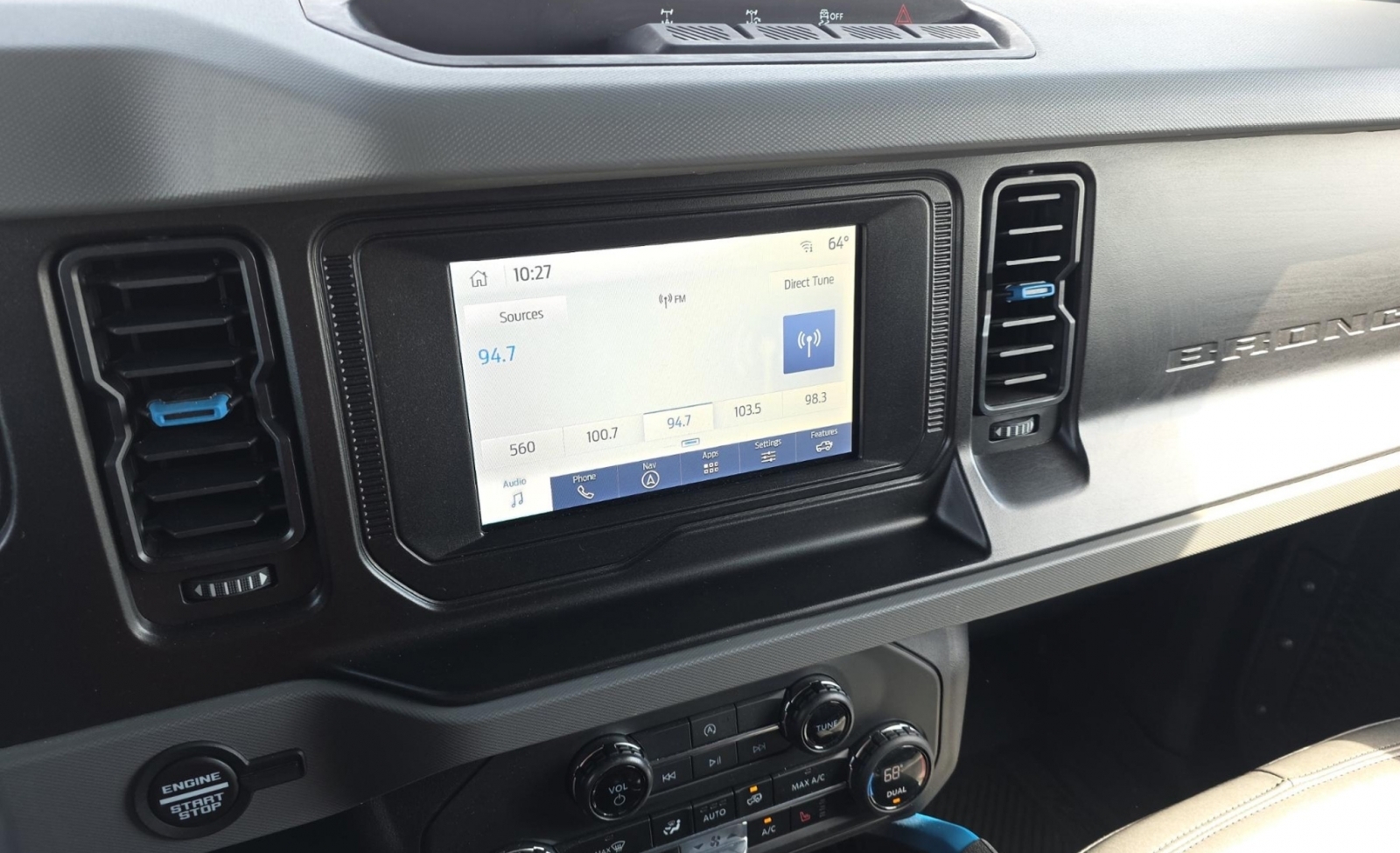 2023 Ford Bronco Black Diamond, 39909, Photo