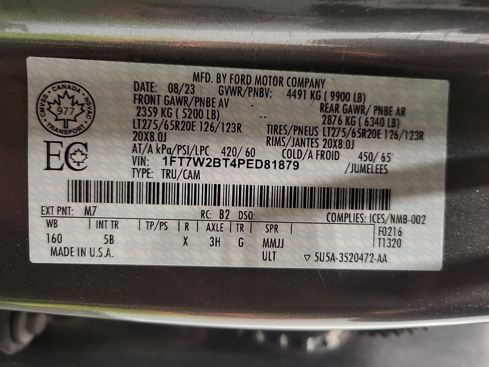 2023 Ford F-250 LARIAT, 39896, Photo