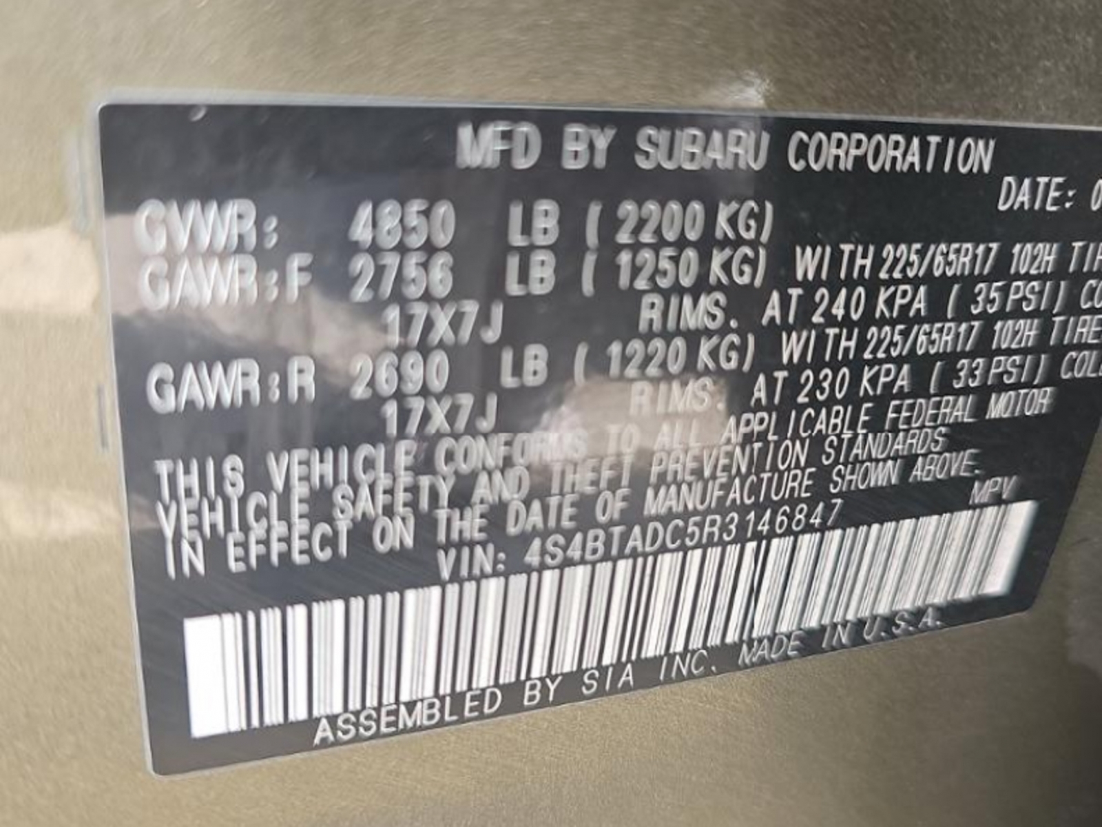 2024 Subaru Outback Premium, 39921, Photo