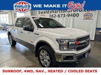 Used, 2019 Ford F-150 King Ranch, White, HP58205-1