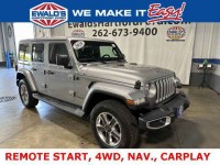 Used, 2020 Jeep Wrangler Unlimited Sahara, Silver, HP58204-1