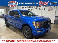 Used, 2021 Ford F-150 XLT, Blue, HP58135-1