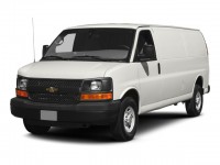 Used, 2015 Chevrolet Express Cargo Van Work Van, White, H28389A-1