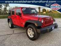 Used, 2012 Jeep Wrangler Unlimited Unlimited Sport, Red, H24805B-1
