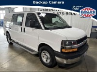 Used, 2018 Chevrolet Express Cargo Van Work Van, White, HP57746-1