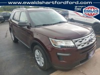 Used, 2018 Ford Explorer XLT, Red, H25542A-1