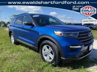 Used, 2020 Ford Explorer XLT, Blue, HP57400-1