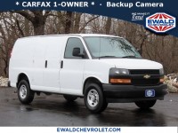 Used, 2023 Chevrolet Express Cargo Van Work Van, White, GN6073-1