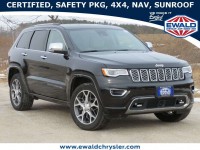 Certified, 2020 Jeep Grand Cherokee Overland 4x4, Black, CN2302-1